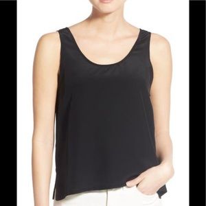 Madewell 100% Silk Black Sundown Tank